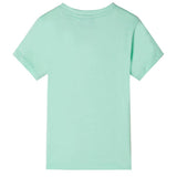 VidaXL Chemise enfant à manches courtes 116 vert clair