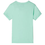 VidaXL Chemise enfant à manches courtes 140 vert clair