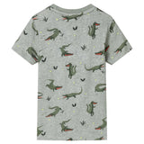 VidaXL chemise enfant 104 kaki clair mélangé