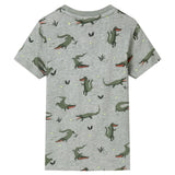 VidaXL chemise enfant 128 kaki clair mélangé