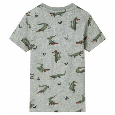 VidaXL Chemise enfant 140 kaki clair chiné