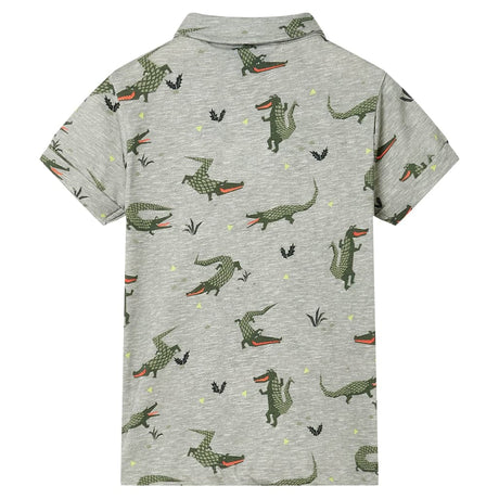 VidaXL Chemise enfant 104 kaki clair chiné