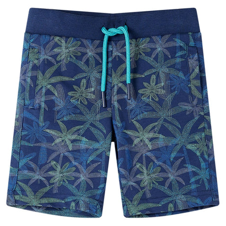 VidaXL Short enfant avec cordon de serrage 128 bleu marine