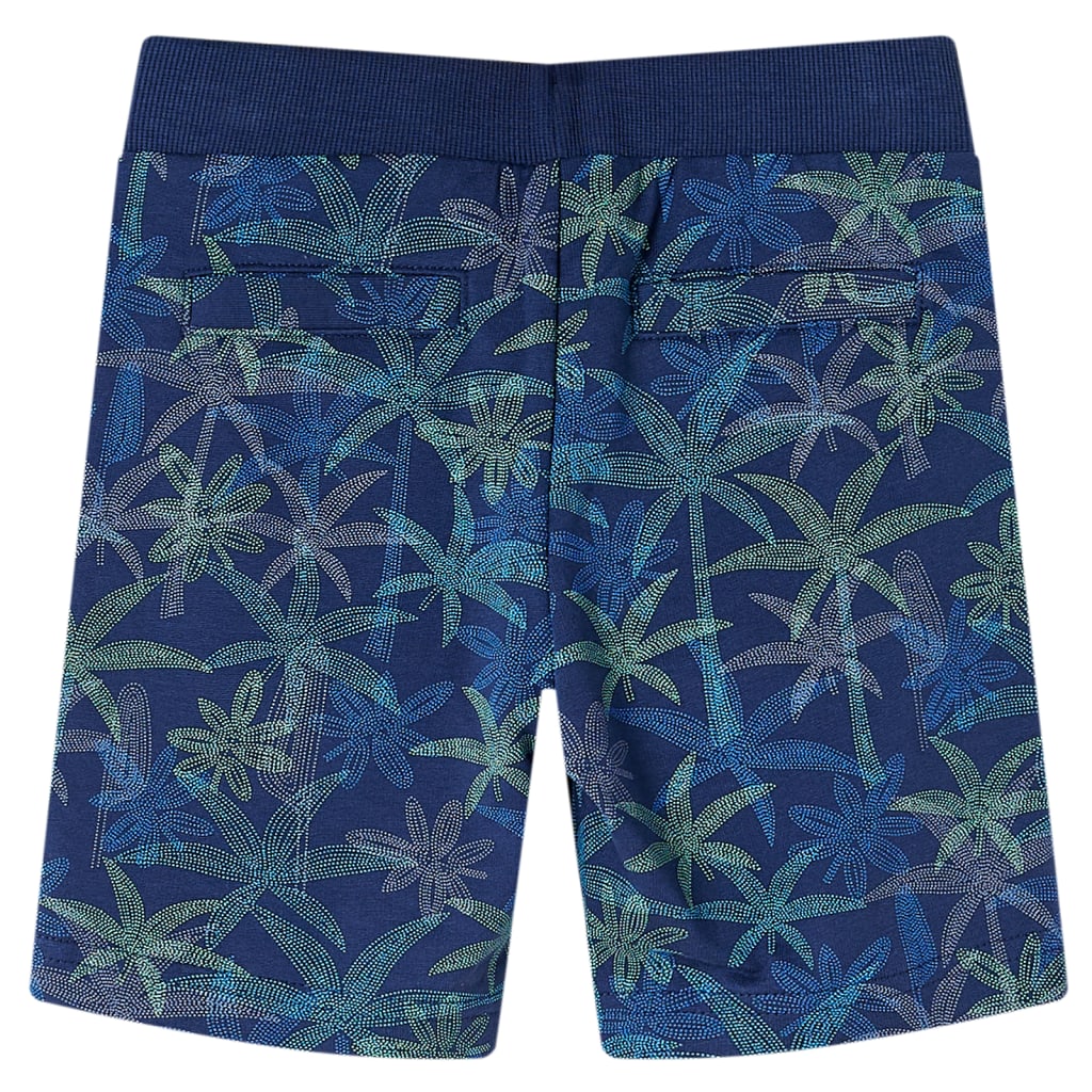 VidaXL short enfant avec cordon de serrage 140 bleu marine