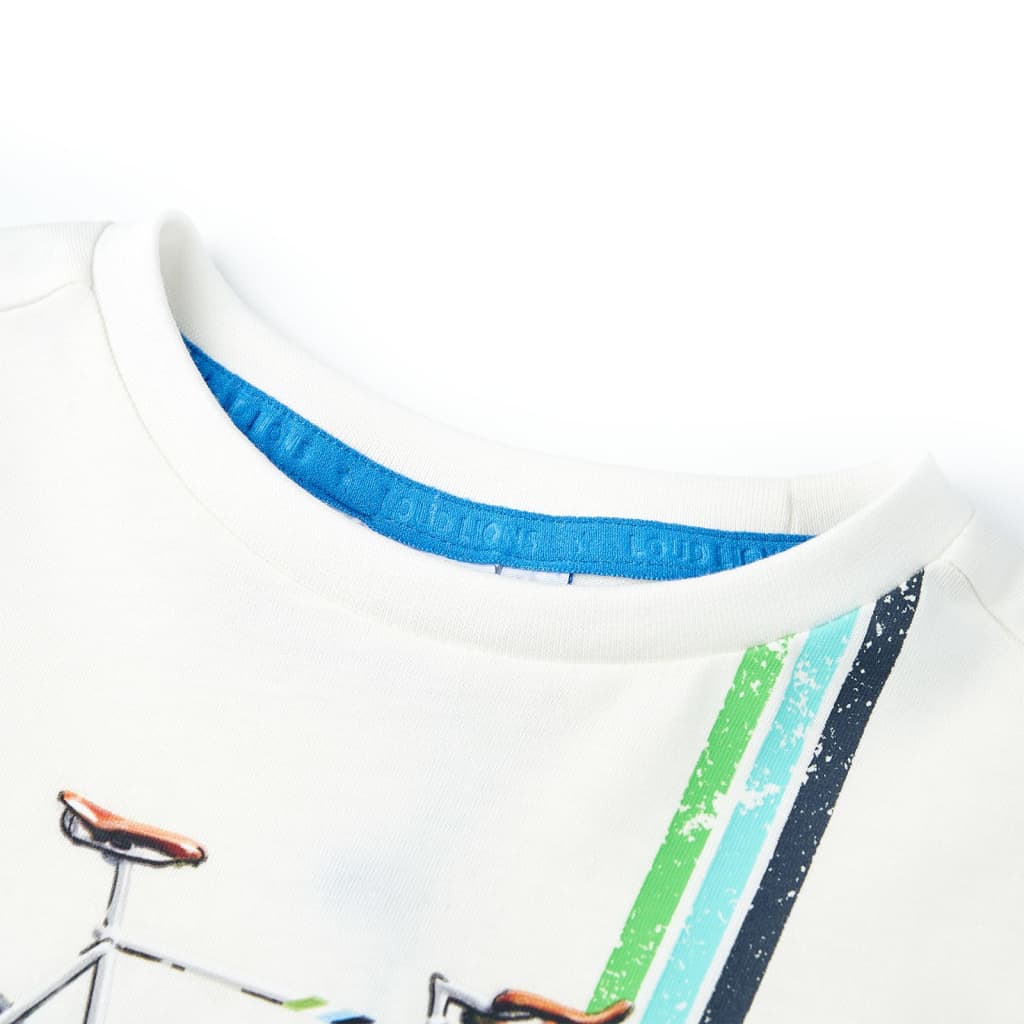 VidaXL Chemise enfant à manches courtes 92 écru
