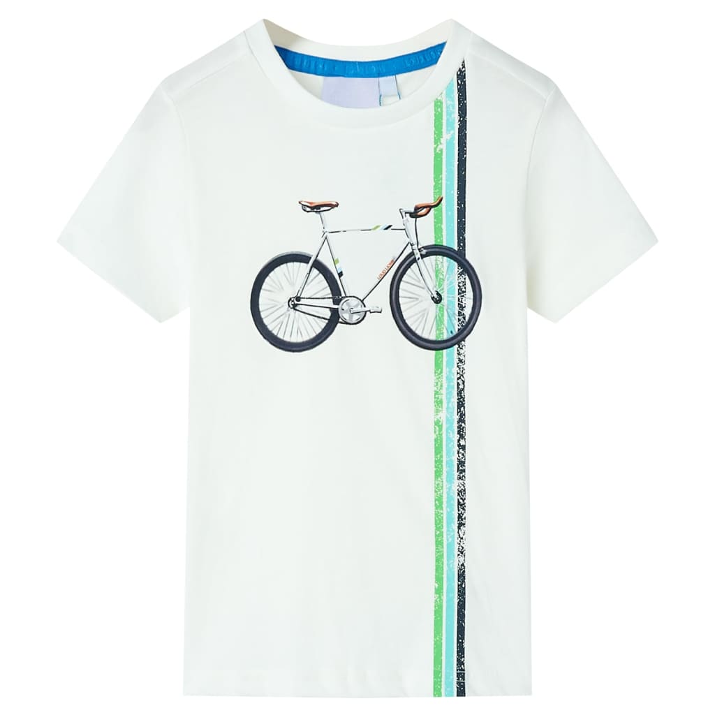 VidaXL Chemise enfant à manches courtes 128 écru
