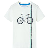 VidaXL Chemise enfant à manches courtes 128 écru