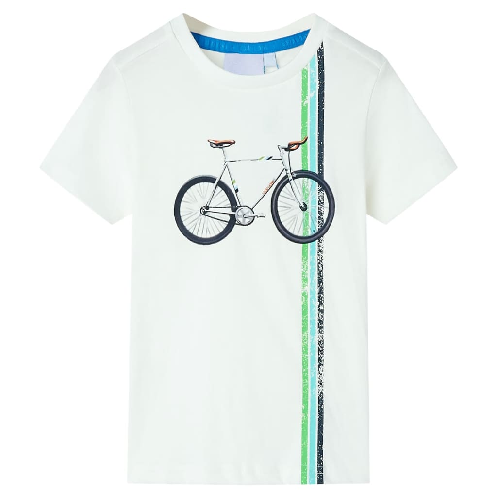 VidaXL Chemise enfant manches courtes 140 écru