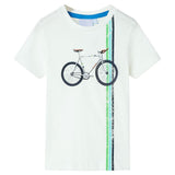 VidaXL Chemise enfant manches courtes 140 écru