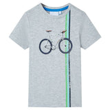 VidaXL Chemise enfant à manches courtes 92 gris
