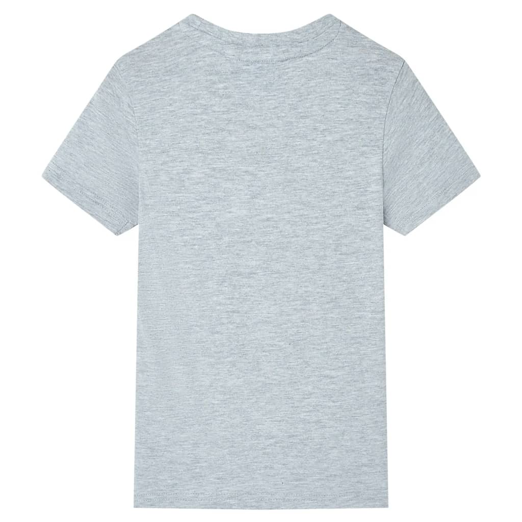 VidaXL Chemise enfant à manches courtes 92 gris