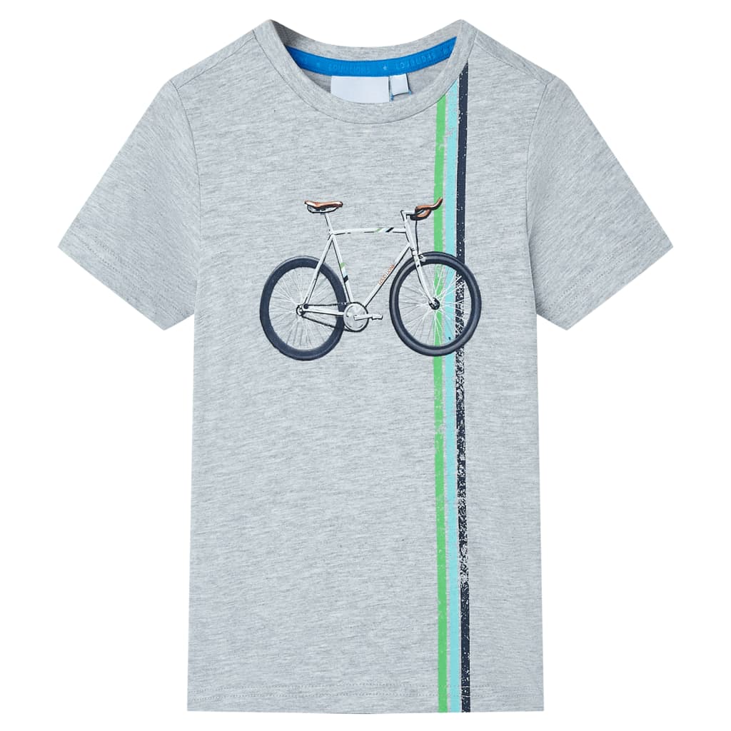 VidaXL Chemise enfant à manches courtes 104 gris