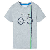 VidaXL Chemise enfant à manches courtes 104 gris