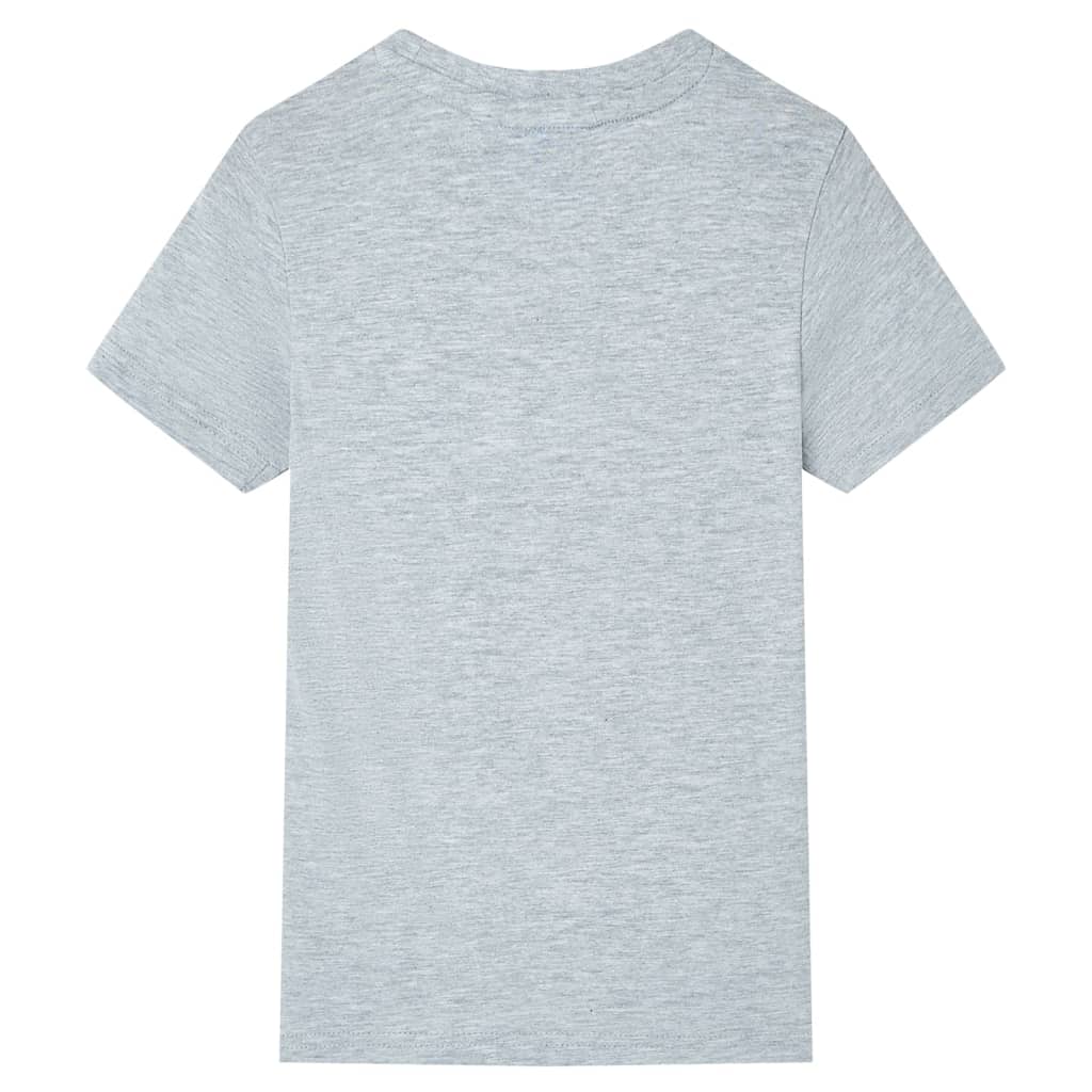 VidaXL Chemise enfant à manches courtes 116 gris
