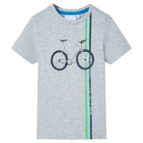 VidaXL Chemise enfant à manches courtes 128 gris