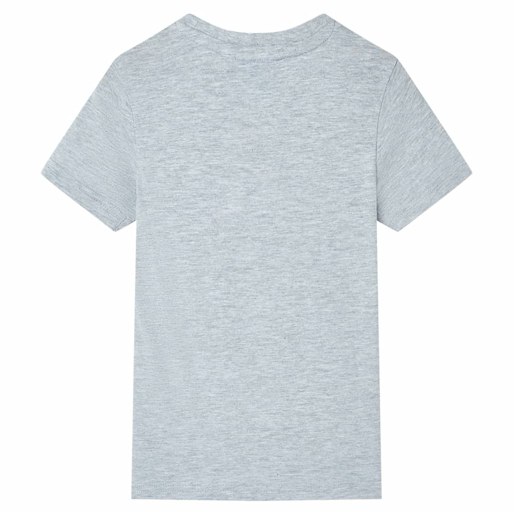 VidaXL Chemise enfant à manches courtes 128 gris
