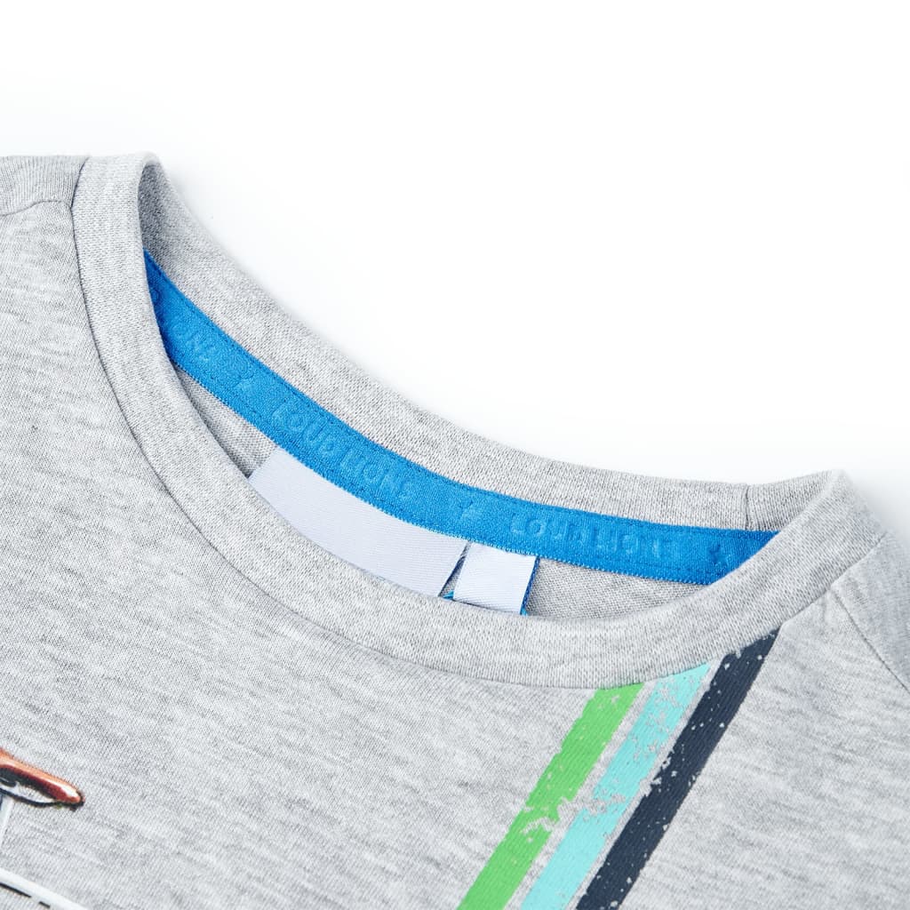 VidaXL Chemise enfant à manches courtes 128 gris