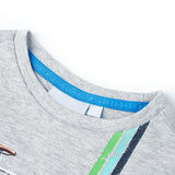 VidaXL Chemise enfant à manches courtes 128 gris