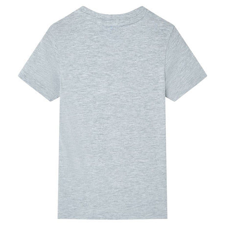 VidaXL Chemise enfant à manches courtes 140 gris