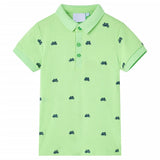 VidaXL Polo enfant 116 vert fluo