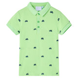 VidaXL polo enfant 128 vert fluo