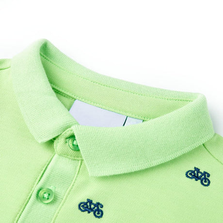 VidaXL Polo enfant 140 vert fluo