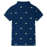 VidaXL Polo enfant 116 bleu marine