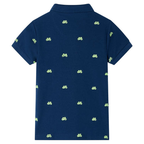 VidaXL Polo enfant 116 bleu marine