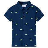VidaXL Polo enfant 128 bleu marine
