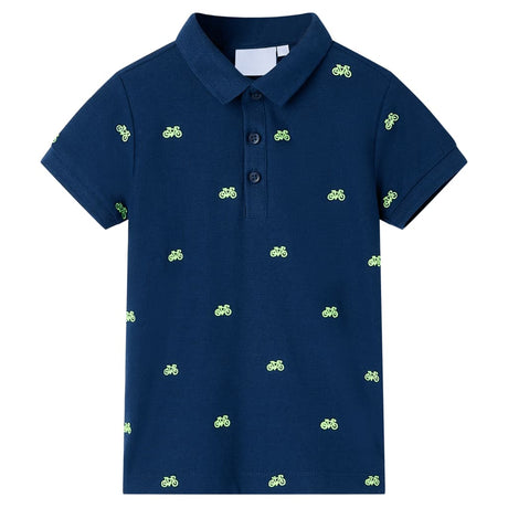 VidaXL Polo enfant 140 bleu marine