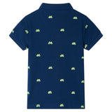 VidaXL polo enfant 140 bleu marine