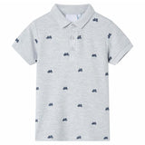 VidaXL Polo enfant 104 gris mélange
