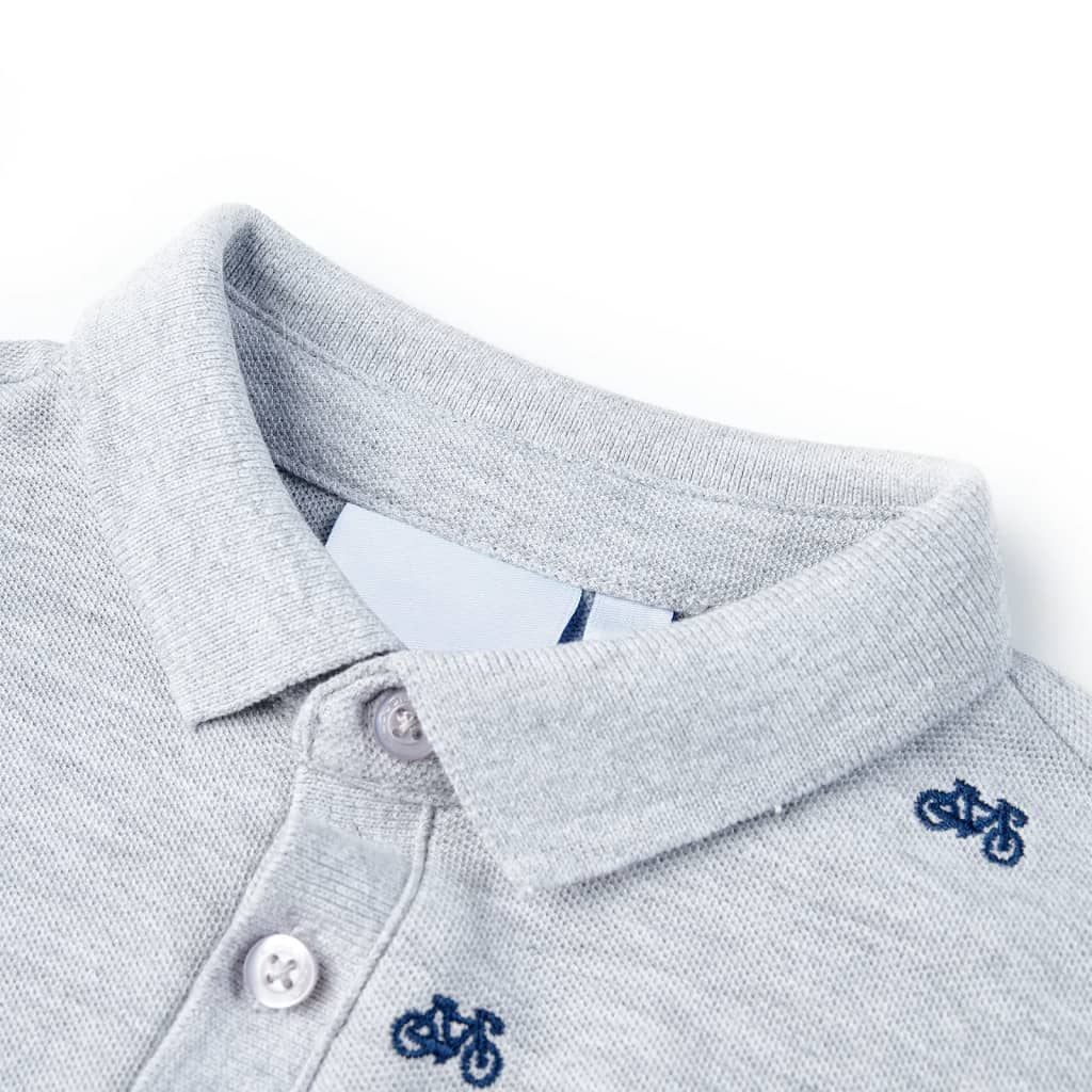 VidaXL Polo enfant 104 gris mélange