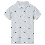 VidaXL Polo enfant 116 gris mélange