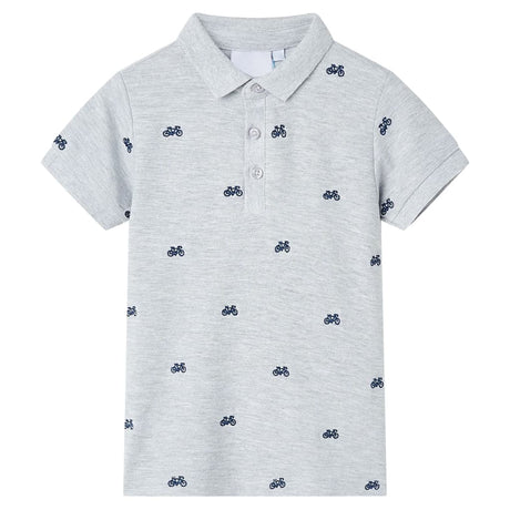 VidaXL Polo enfant 116 gris mélange