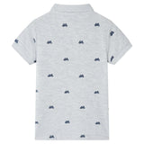 VidaXL Polo enfant 116 gris mélange