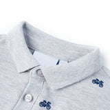 VidaXL Polo enfant 116 gris mélange