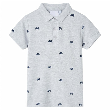 VidaXL Polo enfant 128 gris mélange