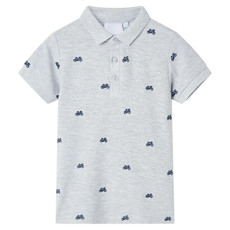 VidaXL Polo enfant 140 gris mélange