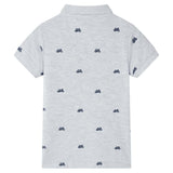 VidaXL Polo enfant 140 gris mélange