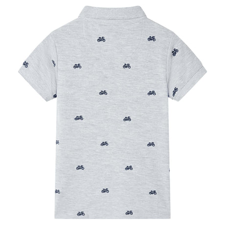 VidaXL Polo enfant 140 gris mélange