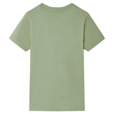 VidaXL Chemise enfant à manches courtes 104 kaki clair