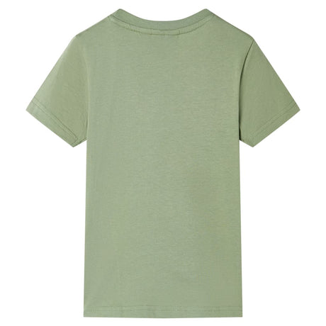 VidaXL Chemise enfant à manches courtes 116 kaki clair