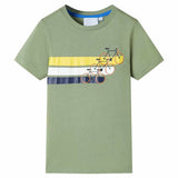 VidaXL Chemise enfant à manches courtes 128 kaki clair