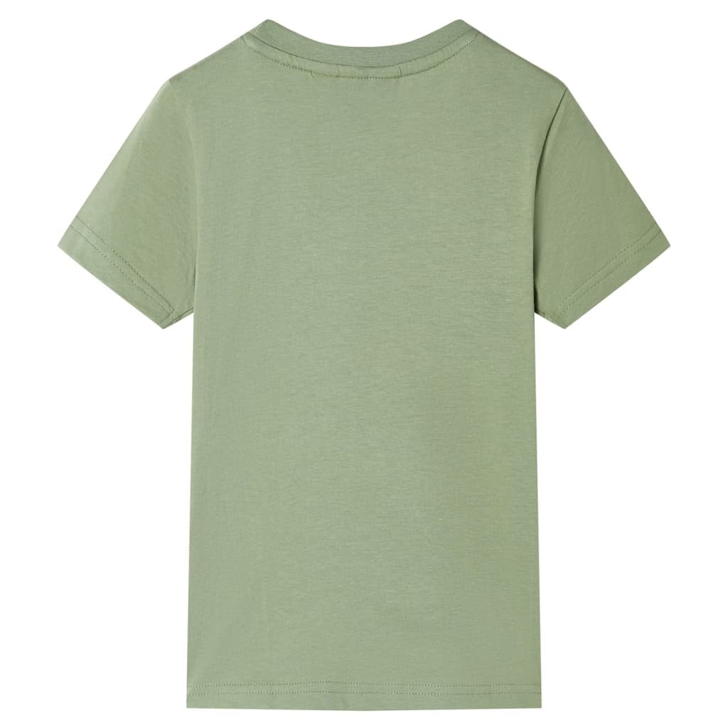 VidaXL Chemise enfant à manches courtes 128 kaki clair