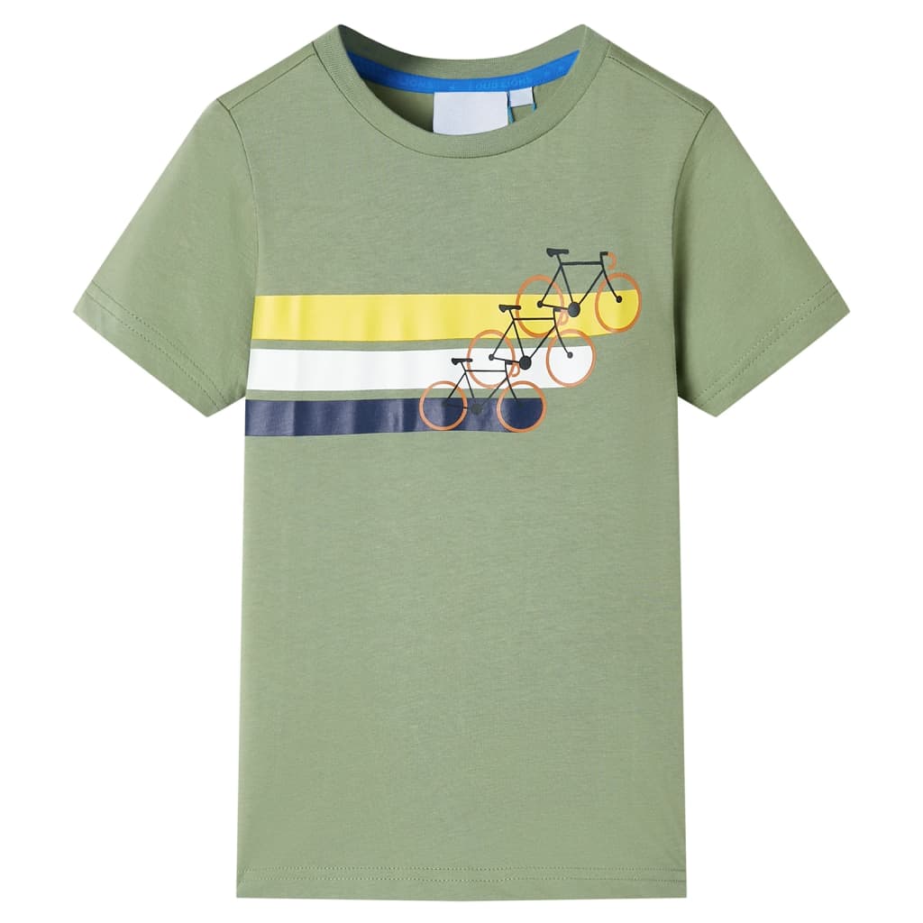 VidaXL Chemise enfant à manches courtes 140 kaki clair