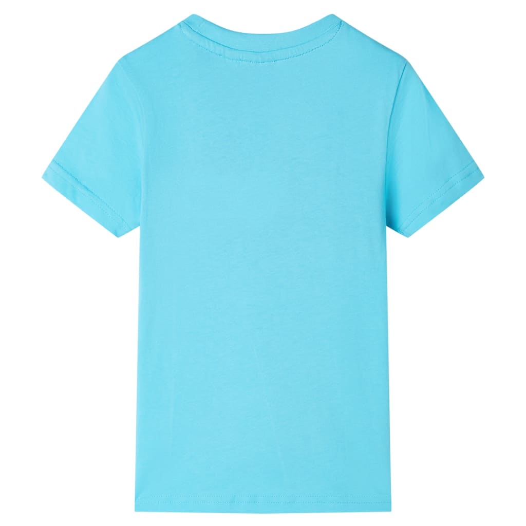 VidaXL Chemise enfant à manches courtes 116 bleu mer