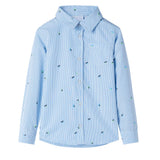 VidaXL Chemise enfant 128 bleu clair