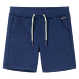 VidaXL Short enfant avec cordon de serrage 92 bleu foncé