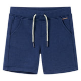 VidaXL Short enfant avec cordon de serrage 116 bleu foncé